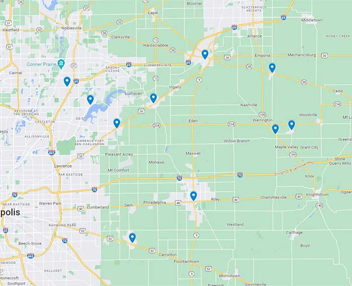 Service Area Map